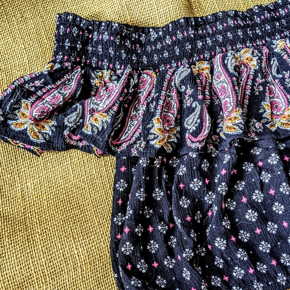 Cute Sweet Summer Hippie Vibes Ruffle Crop Top Fun - Picture 11 of 14